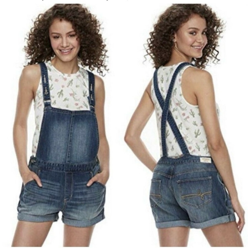 Denizen Levi’s Overalls Shorts Bibs Retro Boho 70s